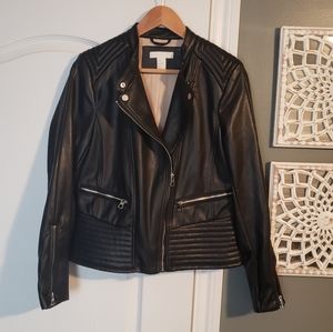 H&M faux leather motorcycle jacket